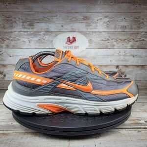 Nike Initiator Trainers Men's Size 10.5 Gray Orange Walking Gym Running Shoes